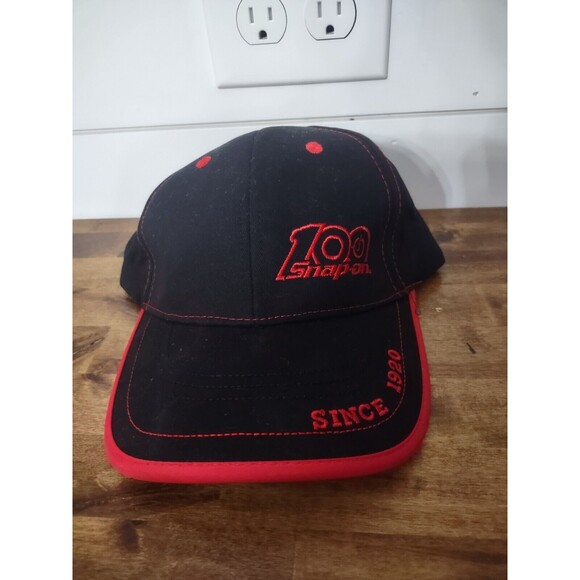 Snap-On 100 Years Baseball Cap Hat Black And Red One Size Fits All Adjustable - Picture 1 of 6